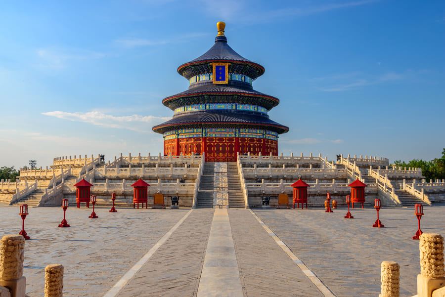 edificio principal del famoso Templo del Cielo en Pekín, China